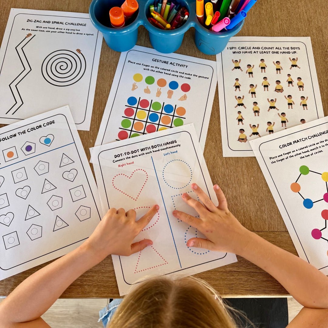 Preview of paper activities; press Play to watch the color-key demonstration